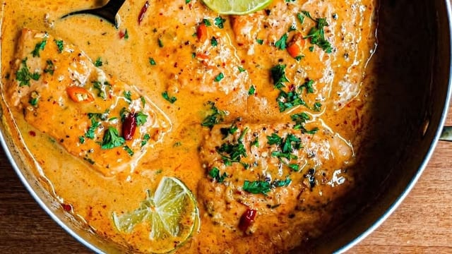 Salmon Coconut Curry.