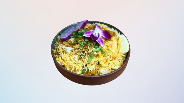 Vegetarian Biryani.