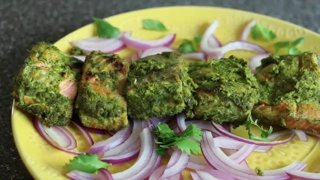 Mint Salmon Tikka.