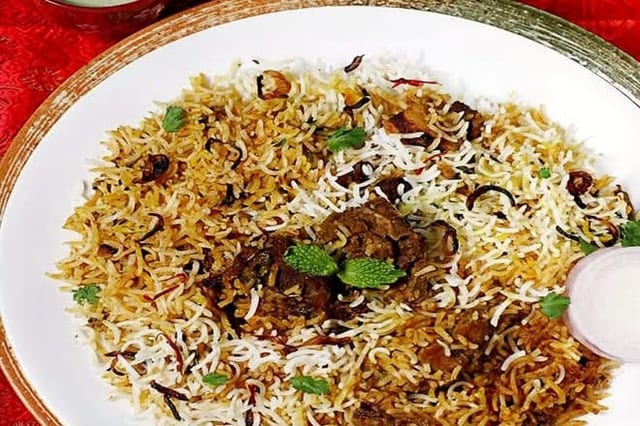 Goat Biryani.