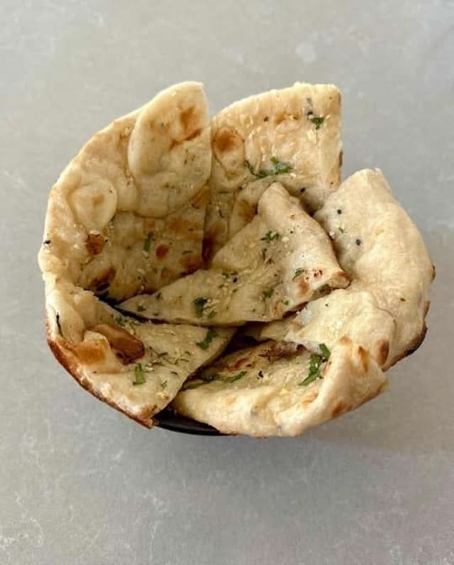 Garlic Naan With Butter.