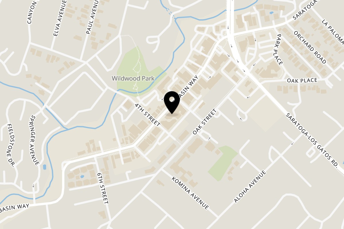 Map showing the location of Mandala Indian Cuisine on 14510 Big Basin Way Suite 3 in Saratoga